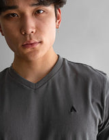Fade Icon V-Neck Grey T-Shirt - Subwear