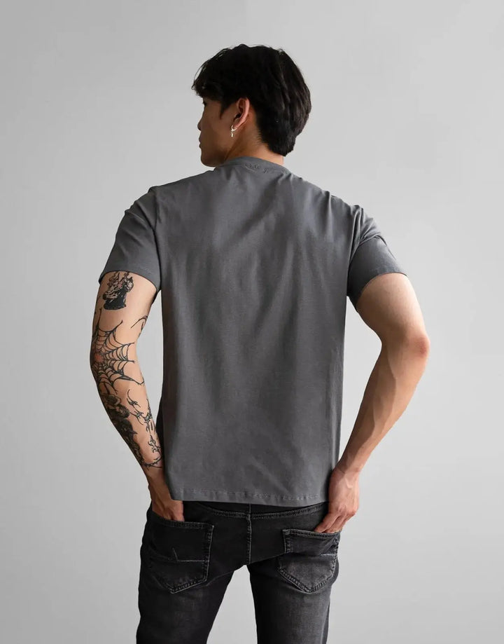 Fade Icon V-Neck Grey T-Shirt - Subwear
