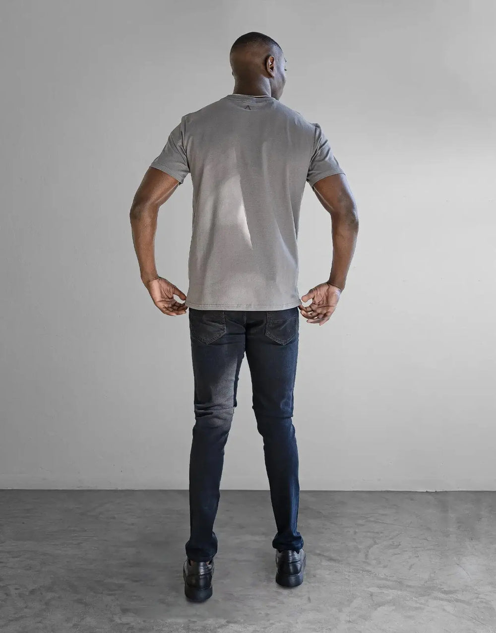Fade Iconic Badge Grey T-Shirt - Subwear