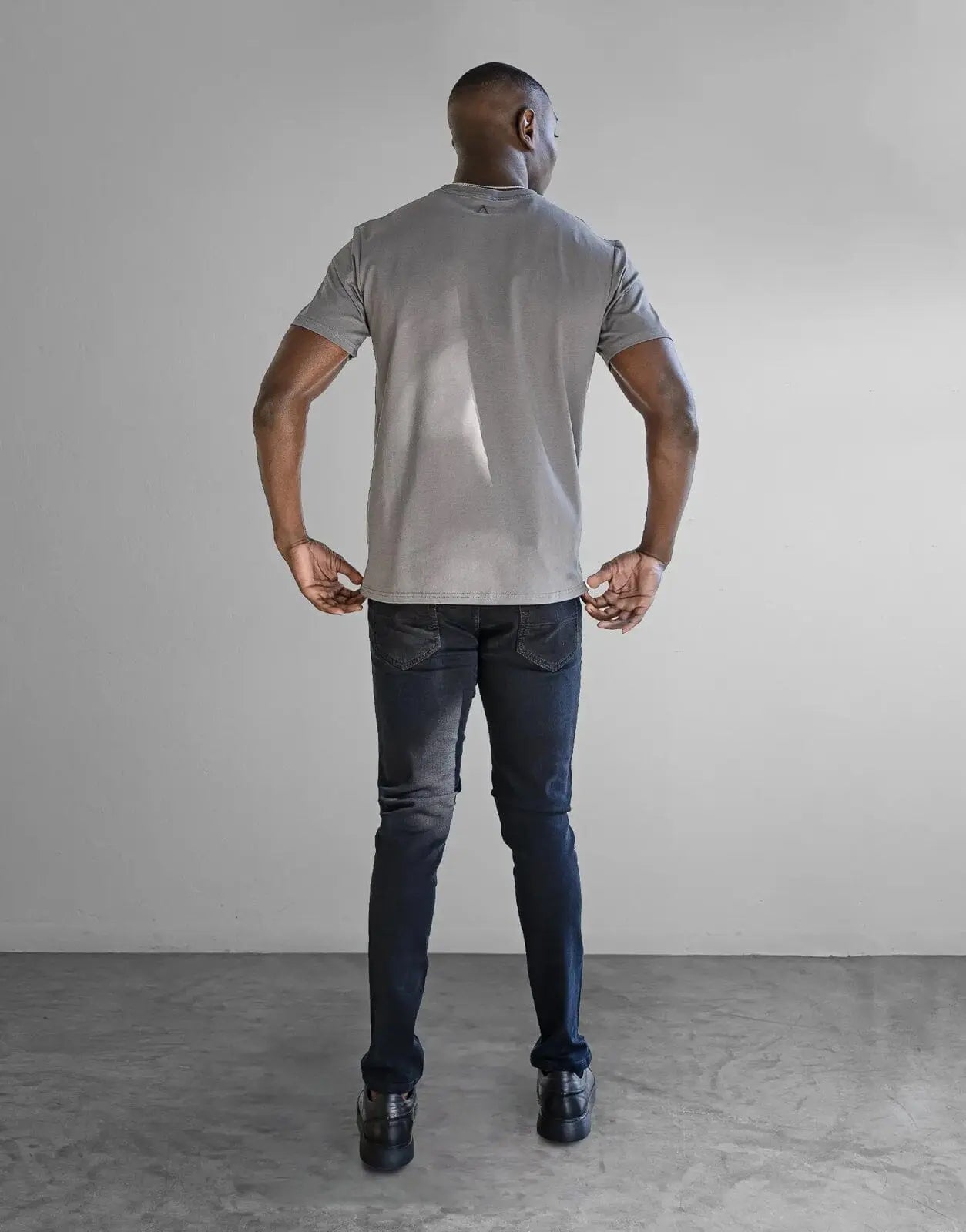 Fade Iconic Badge Grey T-Shirt - Subwear