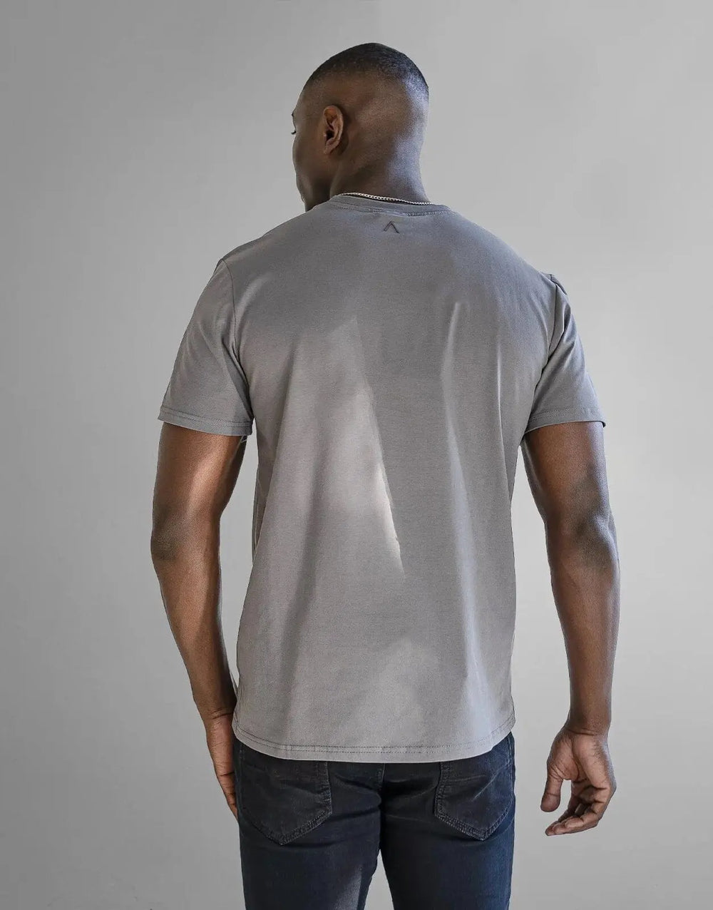 Fade Iconic Badge Grey T-Shirt - Subwear