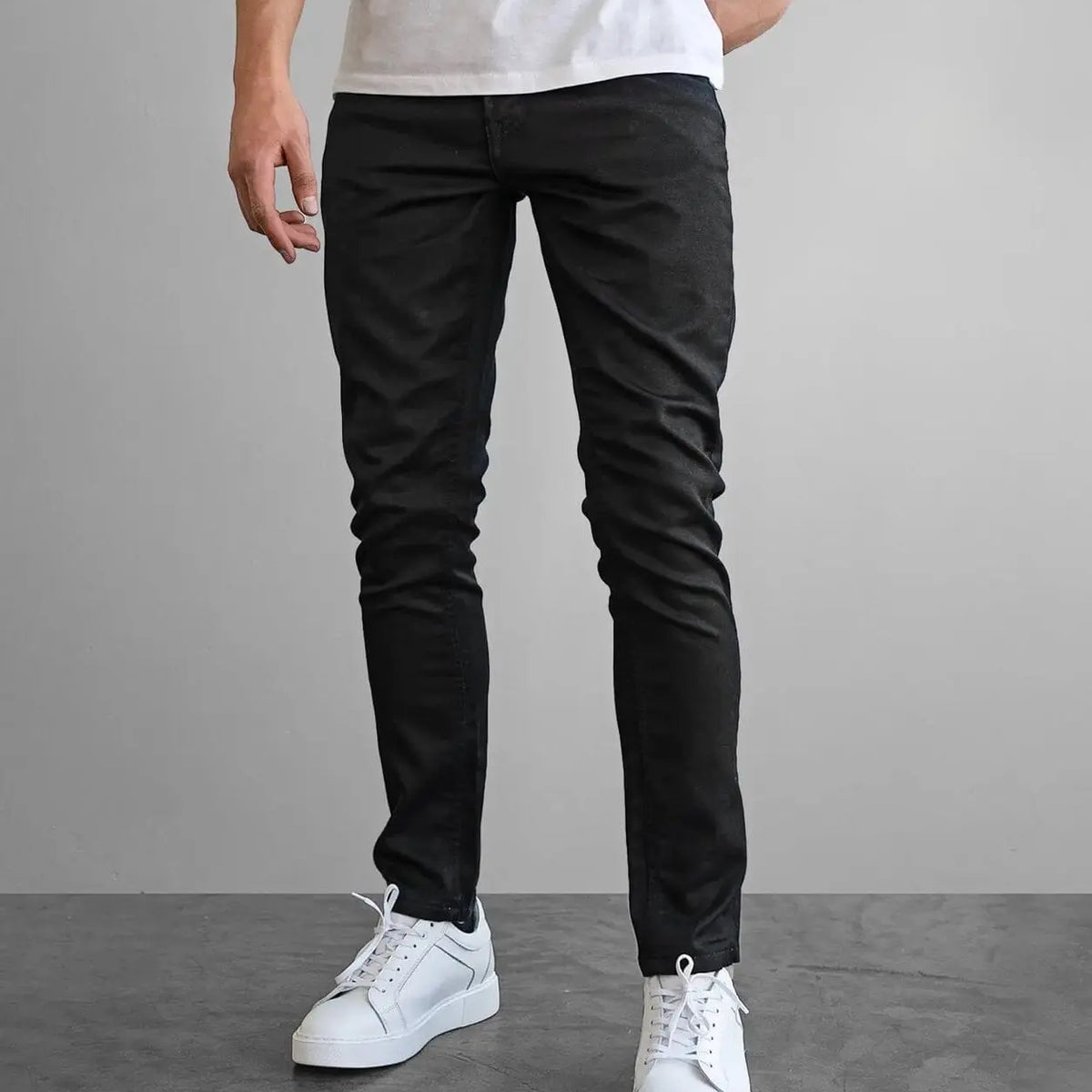 Fade Iconic Rogue Wax Coated Black Jeans Subwear