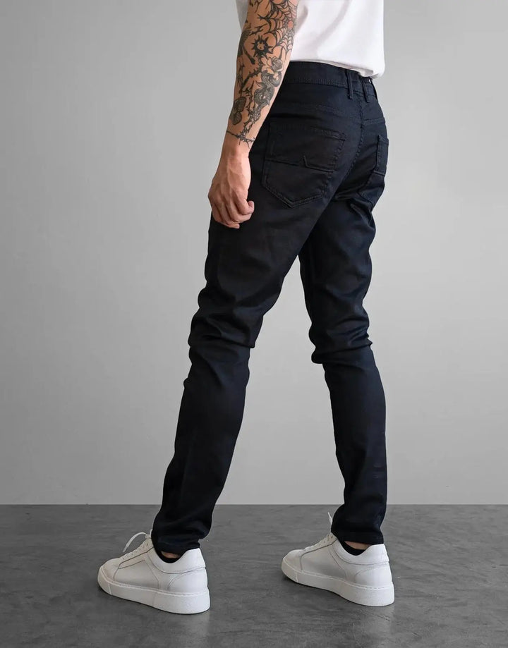 Fade Iconic Shadow Wax Coated Blue Jeans - Subwear