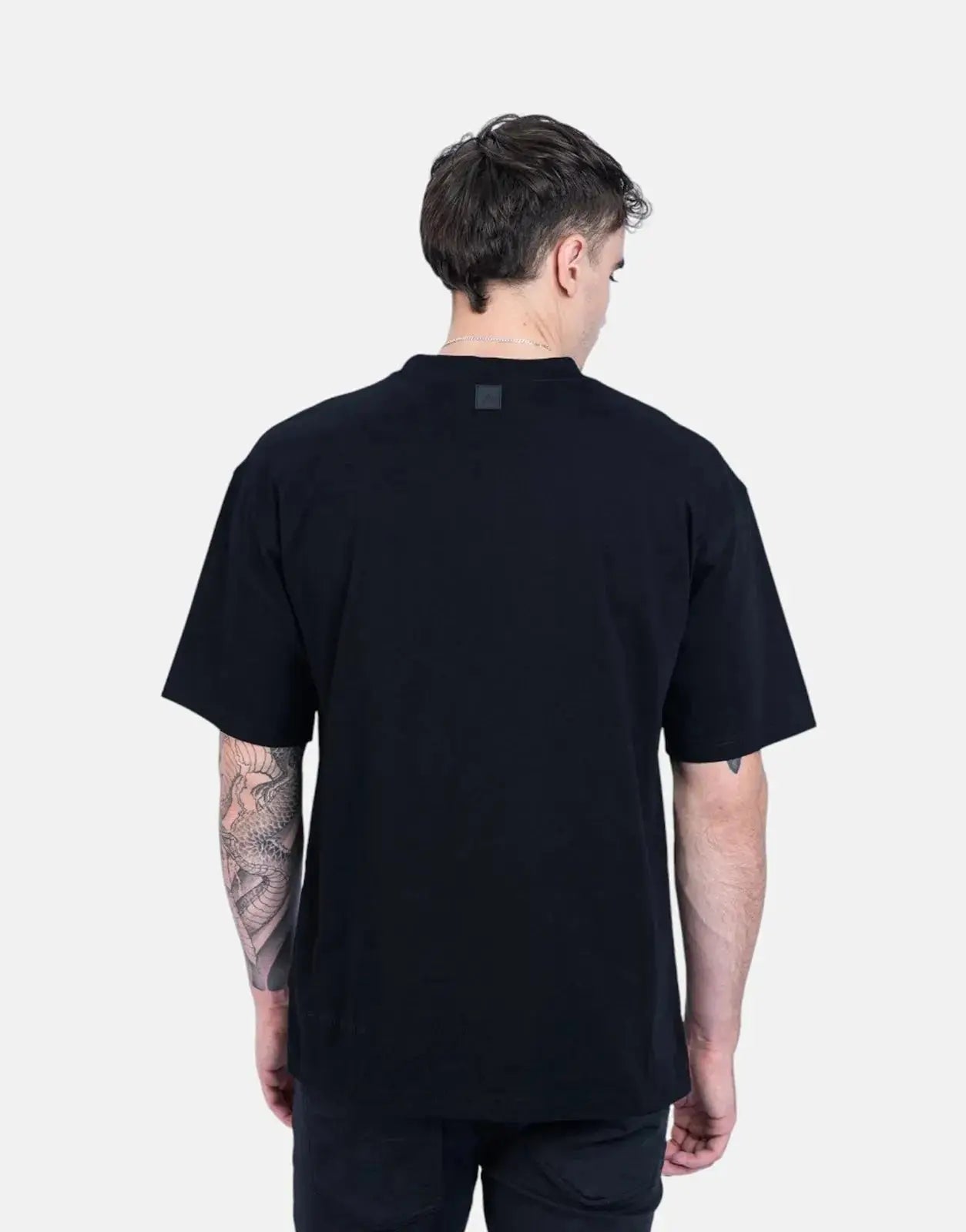 Fade Signature Boxy Black T-Shirt - Subwear