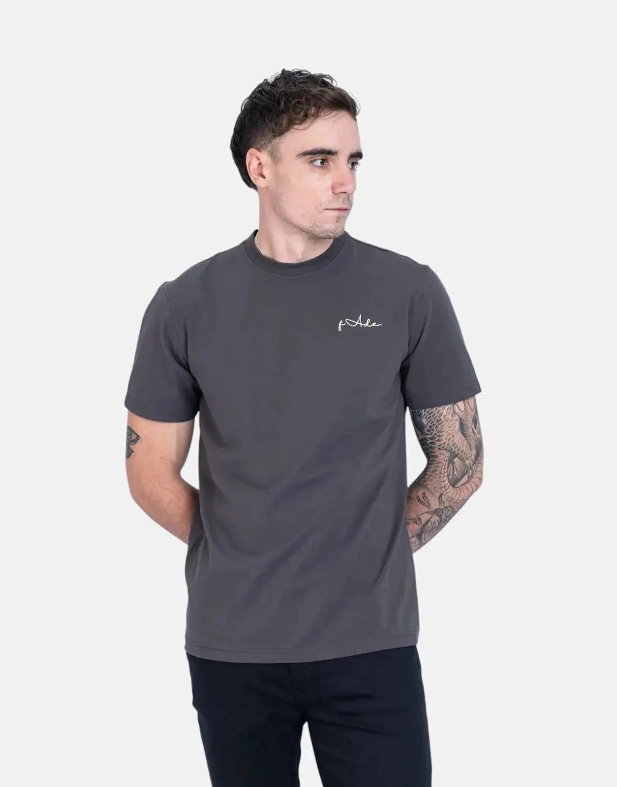 Fade Signature Slim Grey T-Shirt - Subwear