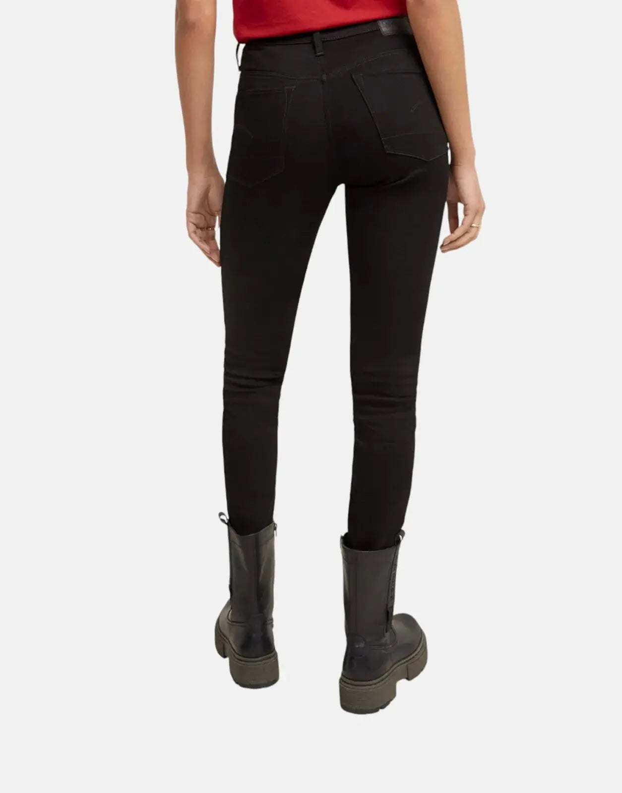 G-Star RAW 3301 Ladies Pitch Black Skinny Jeans - Subwear