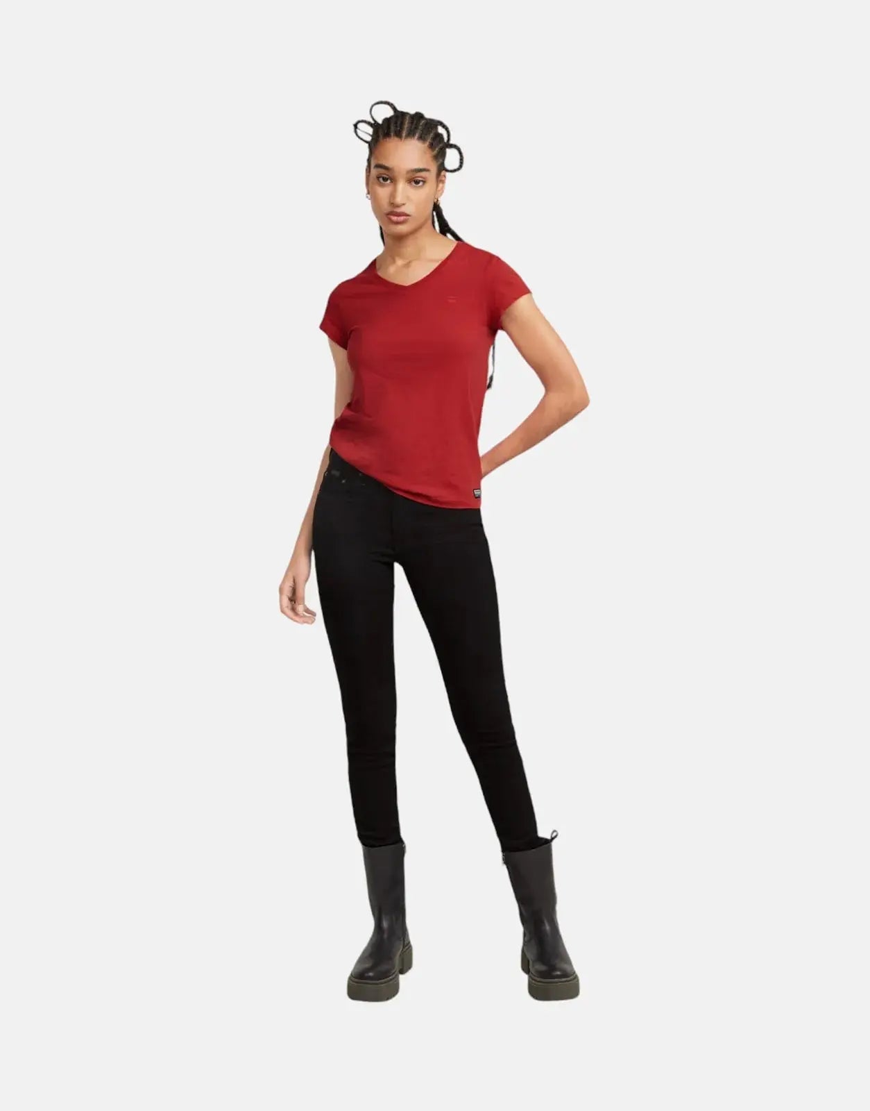 G-Star RAW 3301 Ladies Pitch Black Skinny Jeans - Subwear