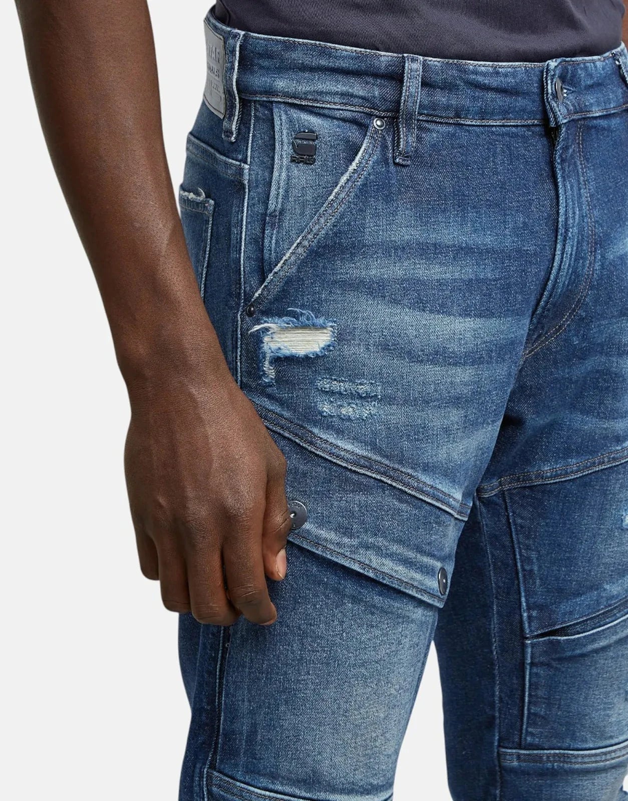 G-Star RAW Airblaze 3D Faded Rainstorm Skinny Jeans - Subwear
