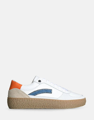 G-Star RAW Augur Basic Off White/Orange Sneakers - Subwear