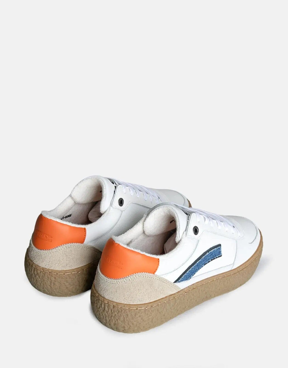 G-Star RAW Augur Basic Off White/Orange Sneakers - Subwear