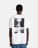G-Star RAW Back Photo Loose Print White Sewing T-Shirt - Subwear