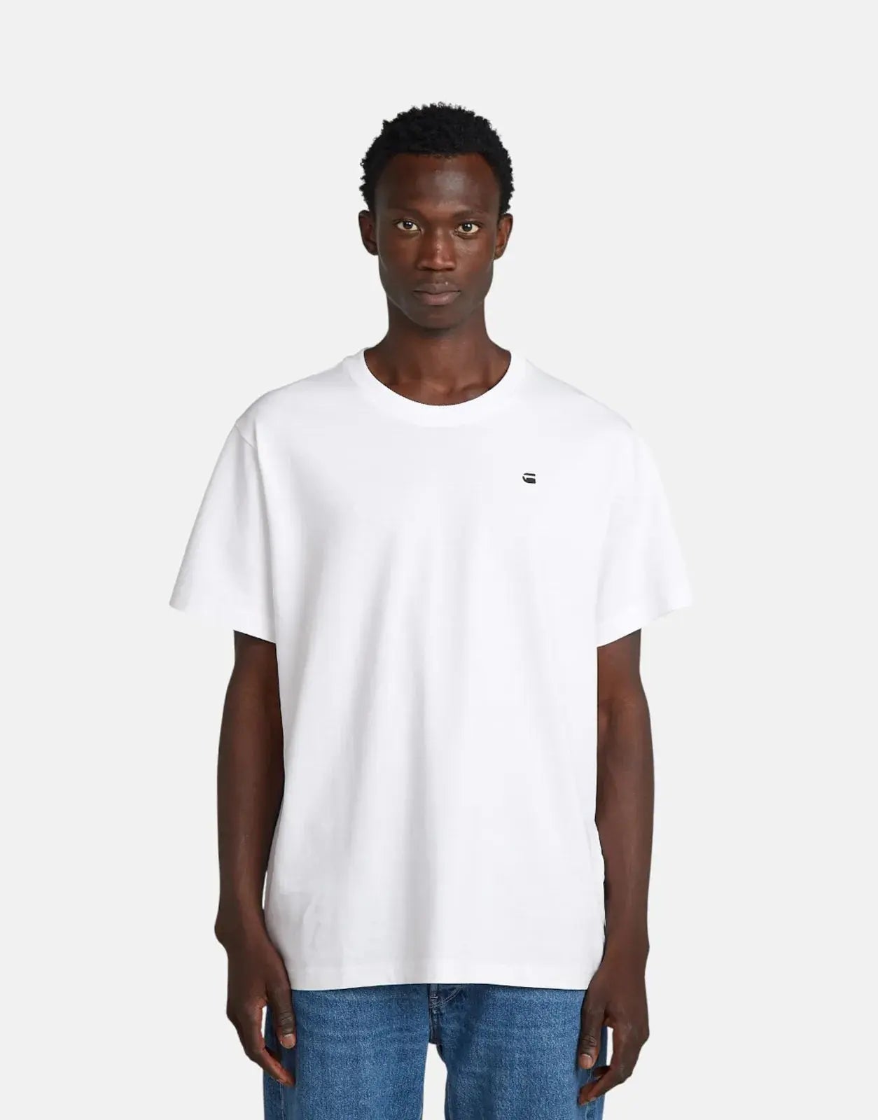 G-Star RAW Back Photo Loose Print White Sewing T-Shirt - Subwear