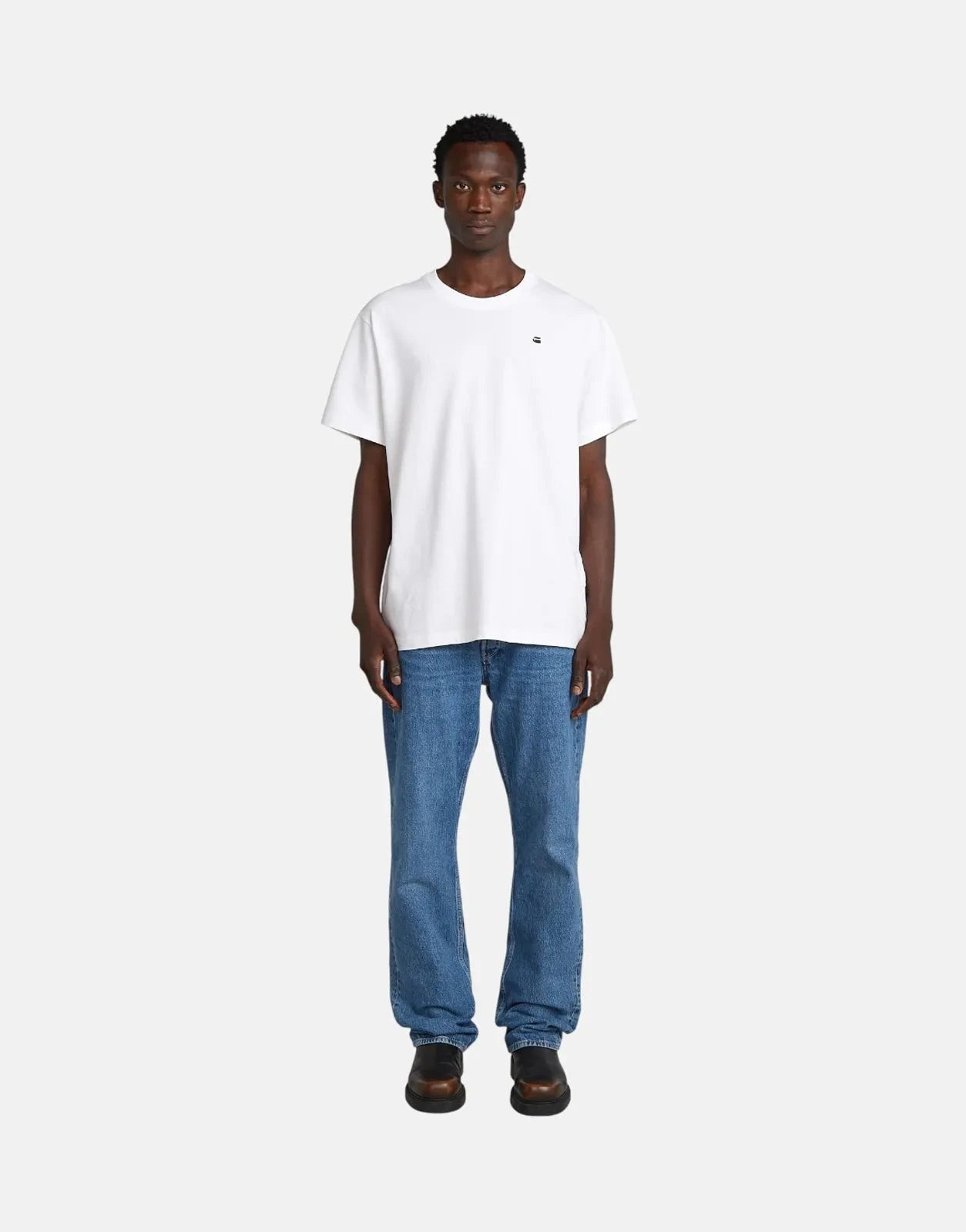 G-Star RAW Back Photo Loose Print White Sewing T-Shirt - Subwear