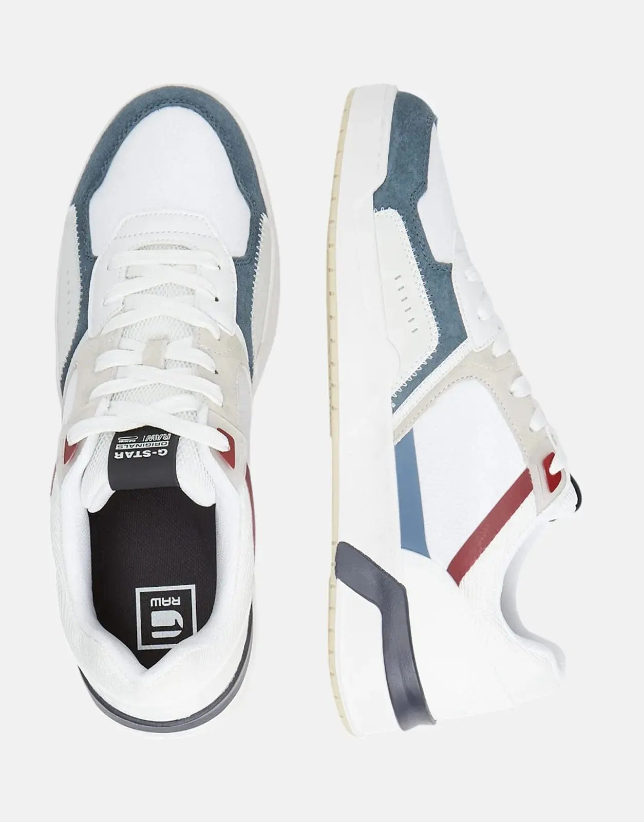 G-Star RAW Carric Lea White/Blue Sneakers - Subwear