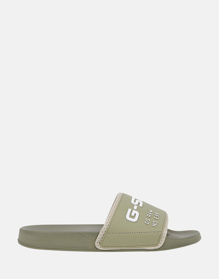 G-Star RAW Cart Olive/White Slides - Subwear