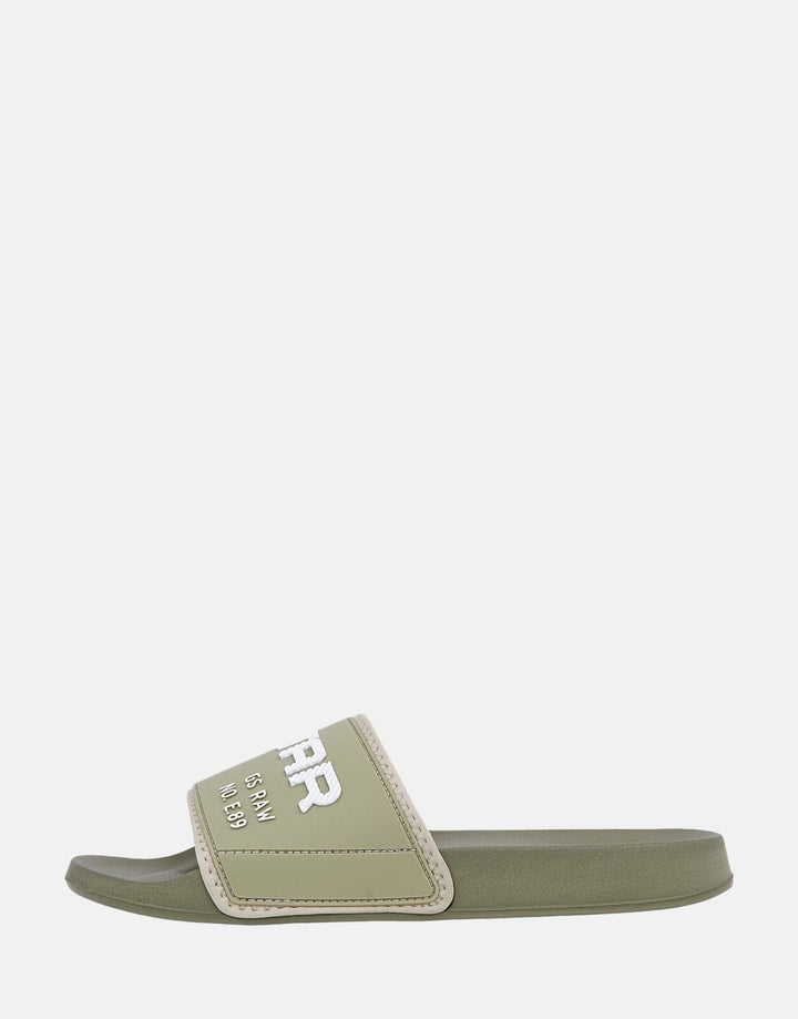 G-Star RAW Cart Olive/White Slides - Subwear