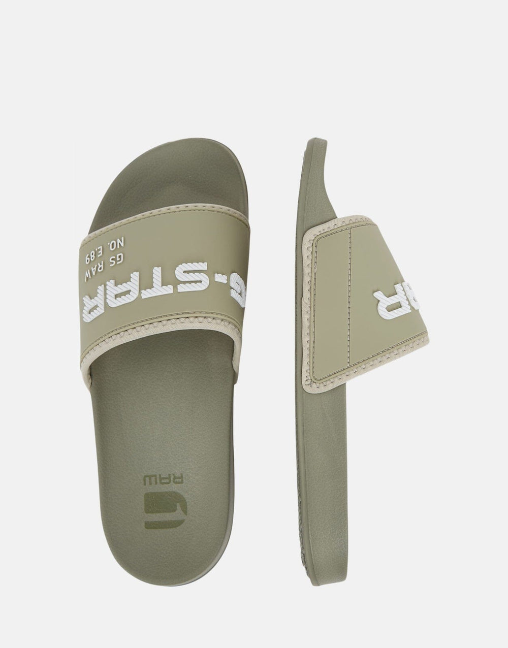 G-Star RAW Cart Olive/White Slides - Subwear