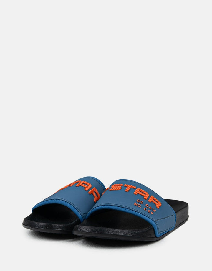 G-Star RAW Cart V Black/Blue Slides - Subwear