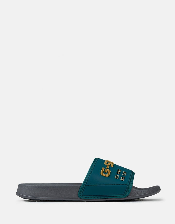 G-Star RAW Cart V BLK II Grey/Green Slides - Subwear
