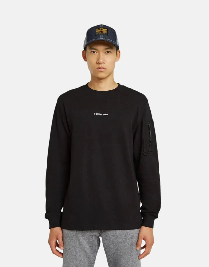G-Star RAW Checquard Pocket Tweeter Black T-Shirt - Subwear