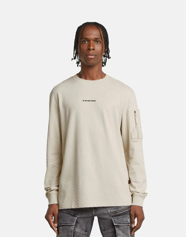 G-Star RAW Checquard Pocket Tweeter Whitebait T-Shirt - Subwear