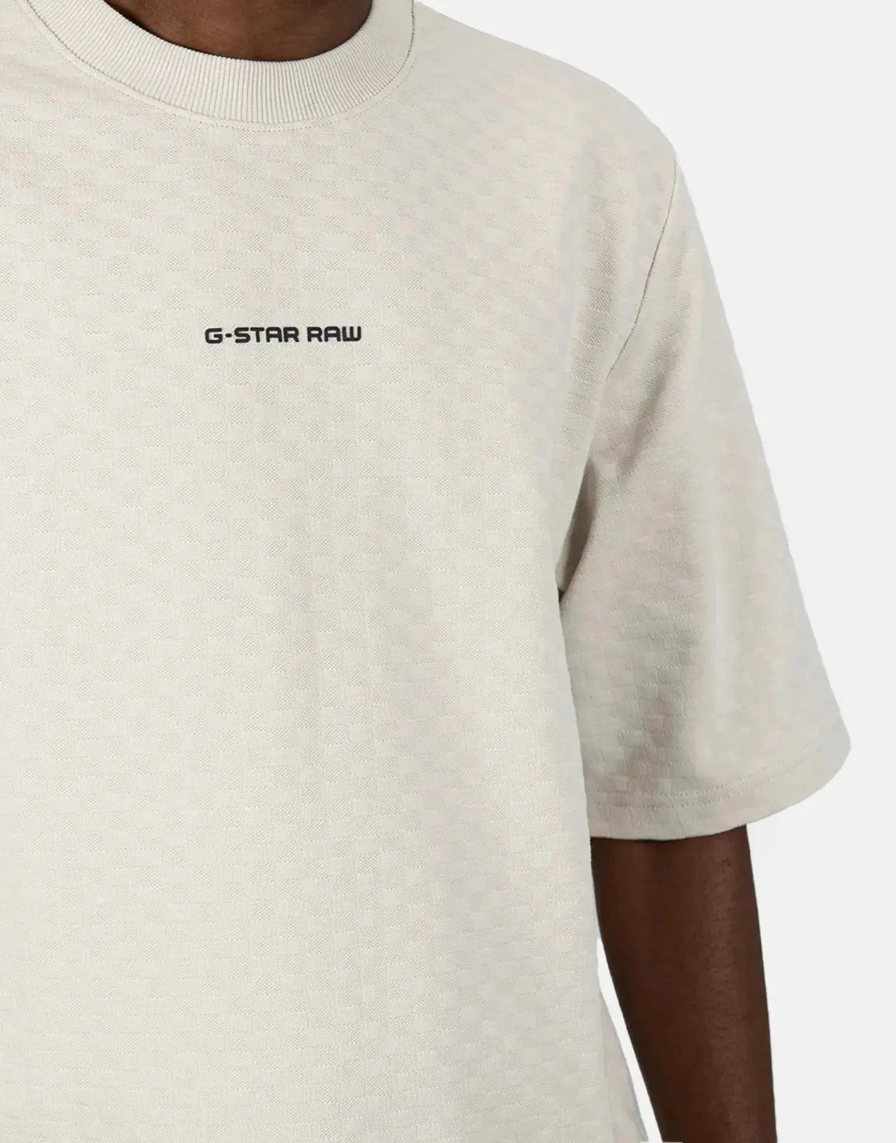 G-Star RAW Checquard Tweeter 1/2 Whitebait T-Shirt - Subwear
