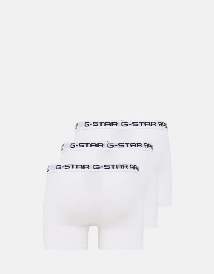 G-Star RAW Classic 3 Pack Trunk Triple White Underwear - Subwear