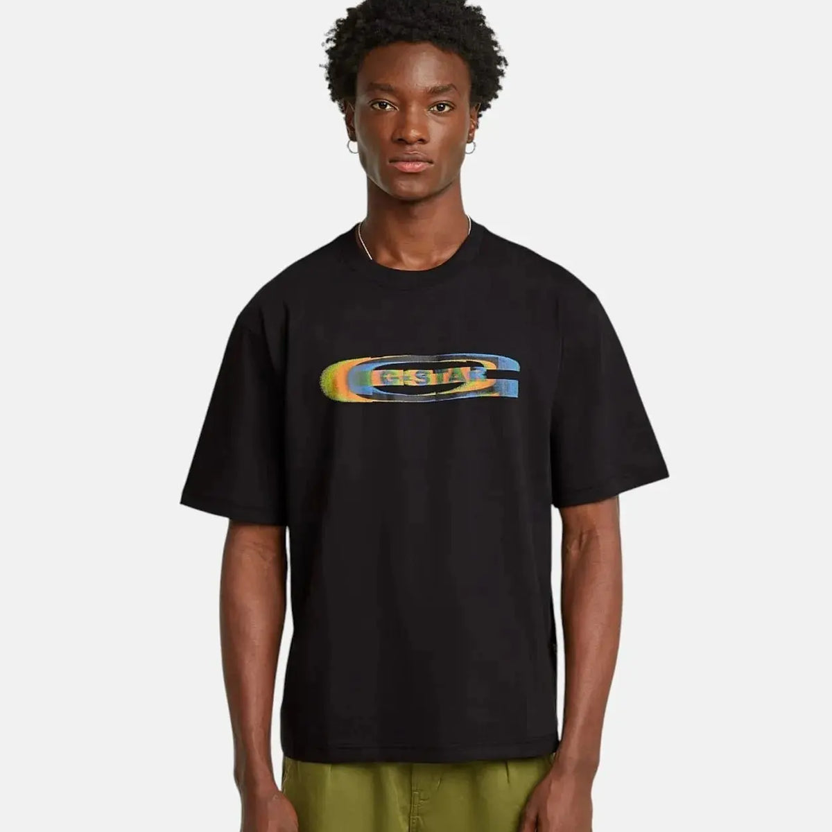 G-Star RAW Color Shift Old School Logo Boxy Black T-Shirt