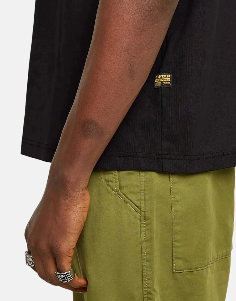 G-Star RAW Color Shift Old School Logo Boxy Black T-Shirt - Subwear