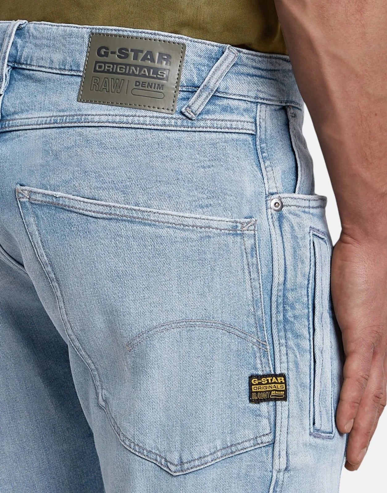 G-Star RAW Contour Vintage Platinum Blue Jeans - Subwear