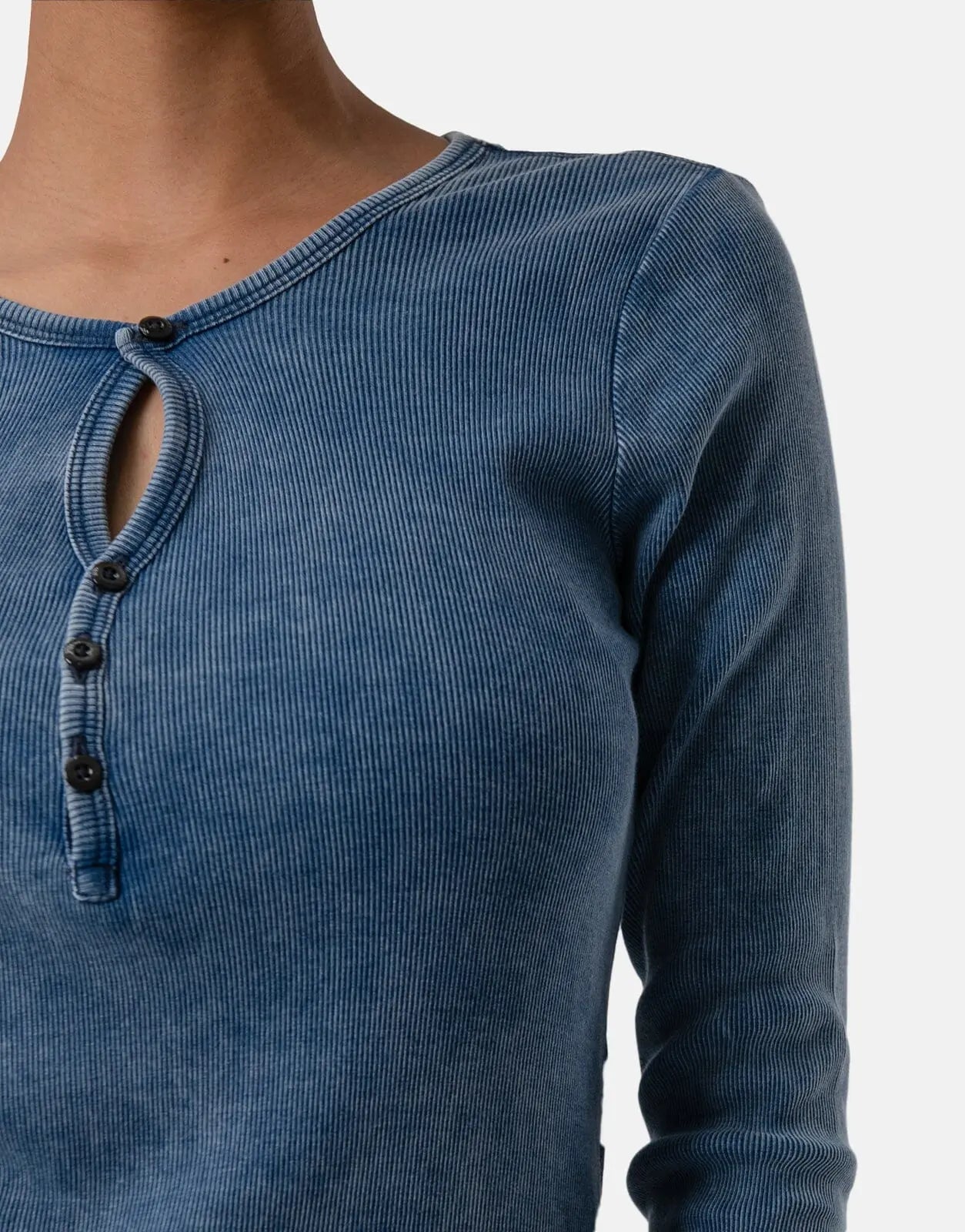 G-Star RAW Deep V Indigo Henley - Subwear
