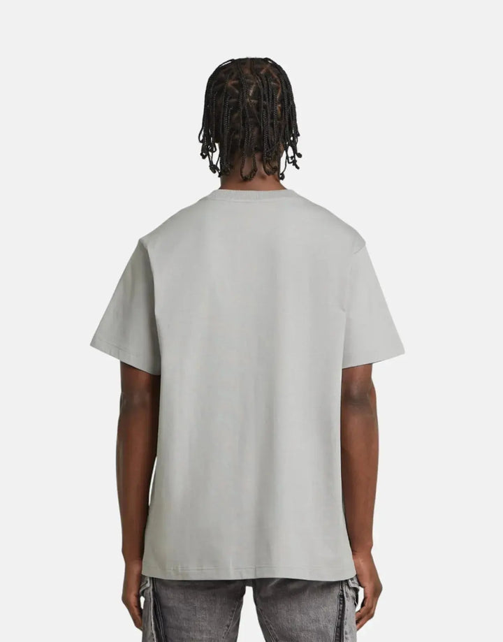G-Star RAW Flock G-Script Grey Alloy Loose T-Shirt - Subwear