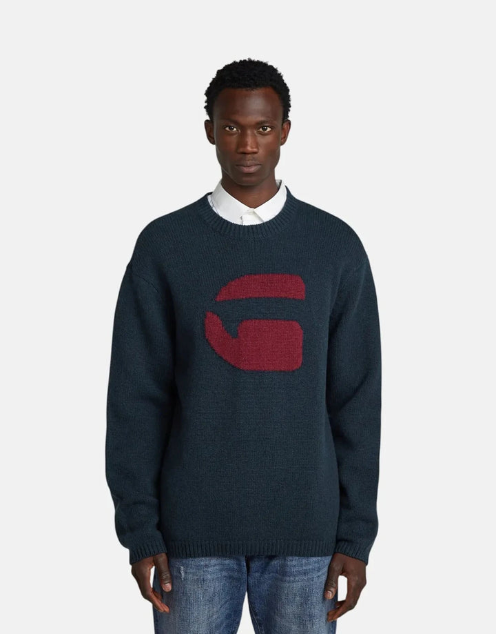 G-Star RAW G Logo Relaxed Salute Knit Jersey - Subwear