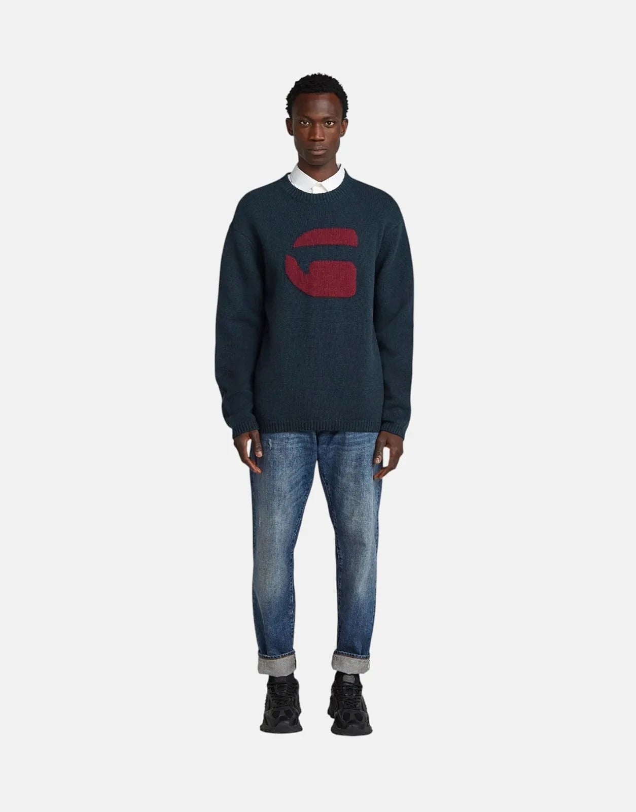 G-Star RAW G Logo Relaxed Salute Knit Jersey - Subwear