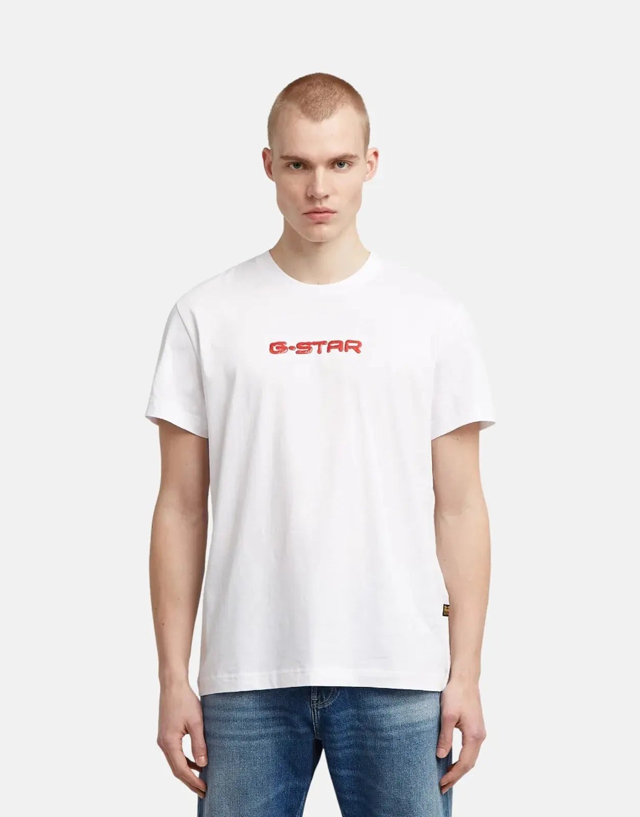 G-Star RAW Gel Print White T-Shirt - Subwear