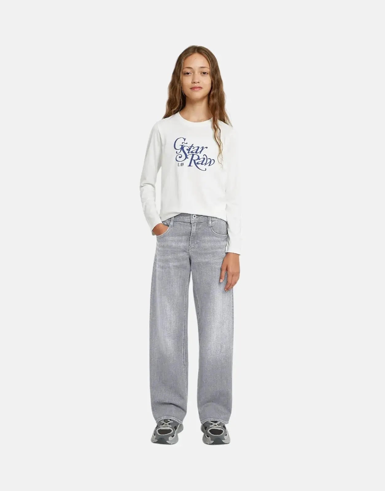 G-Star RAW Girls Slim White Top - Subwear
