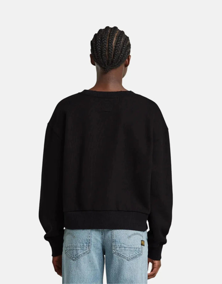 G-Star RAW Logo Loose Black Sweatshirt - Subwear