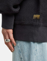 G-Star RAW Multi Pocket Mix Loose Cropped Black Sweater - Subwear