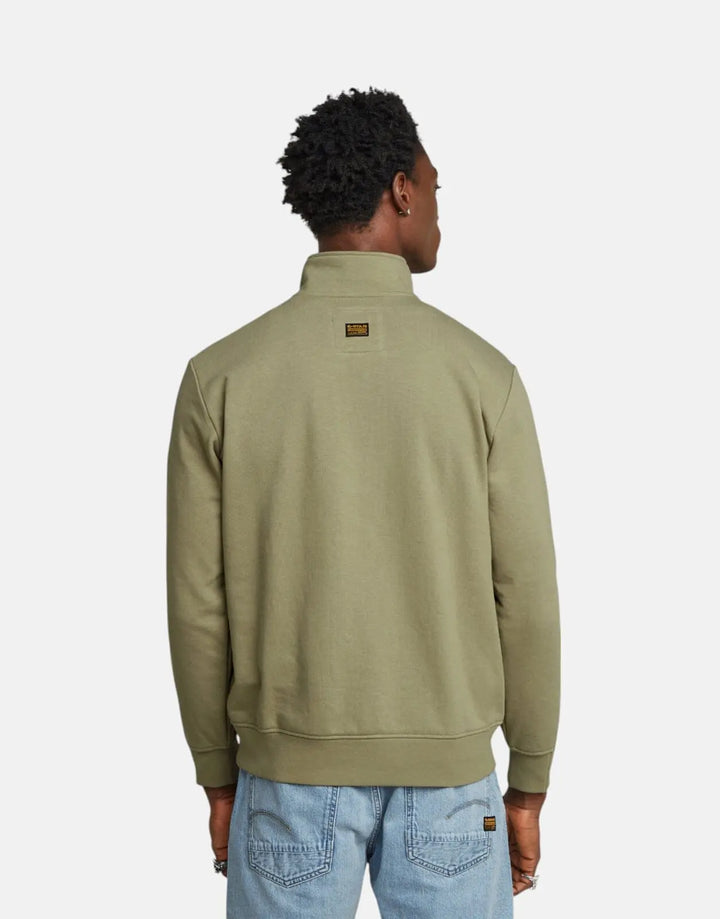 G-Star RAW Nifous Half Zip Ensis Green Sweatshirt - Subwear
