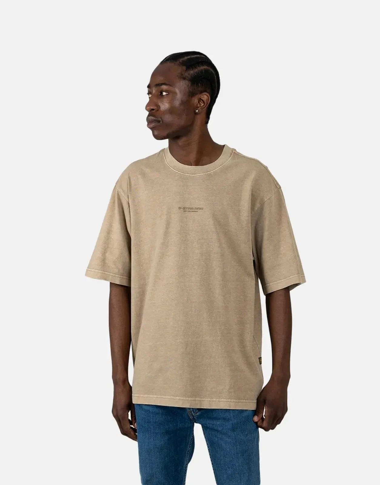 G-Star RAW Overdyed Center Chest Boxy Safari T-Shirt - Subwear