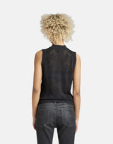 G-Star RAW Pointelle Mock Knitted Caviar Sweater - Subwear