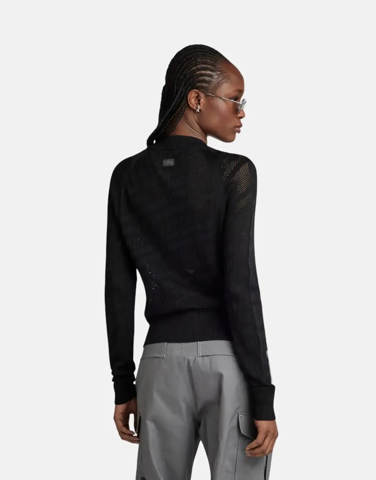G-Star RAW Pointelle Text Knitted Sweater - Subwear