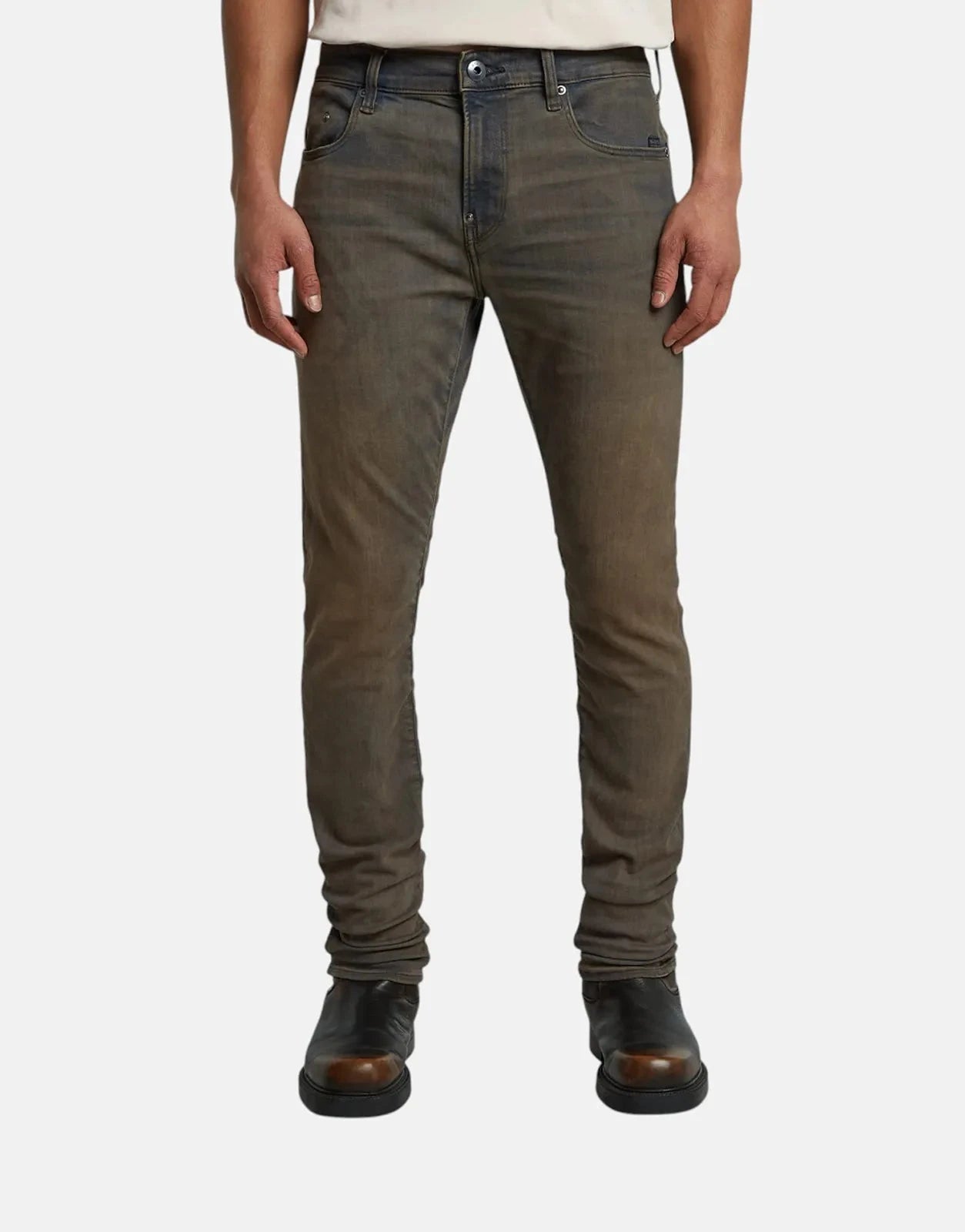 G-Star RAW Revend Faded Sepia Grey Skinny Jeans - Subwear