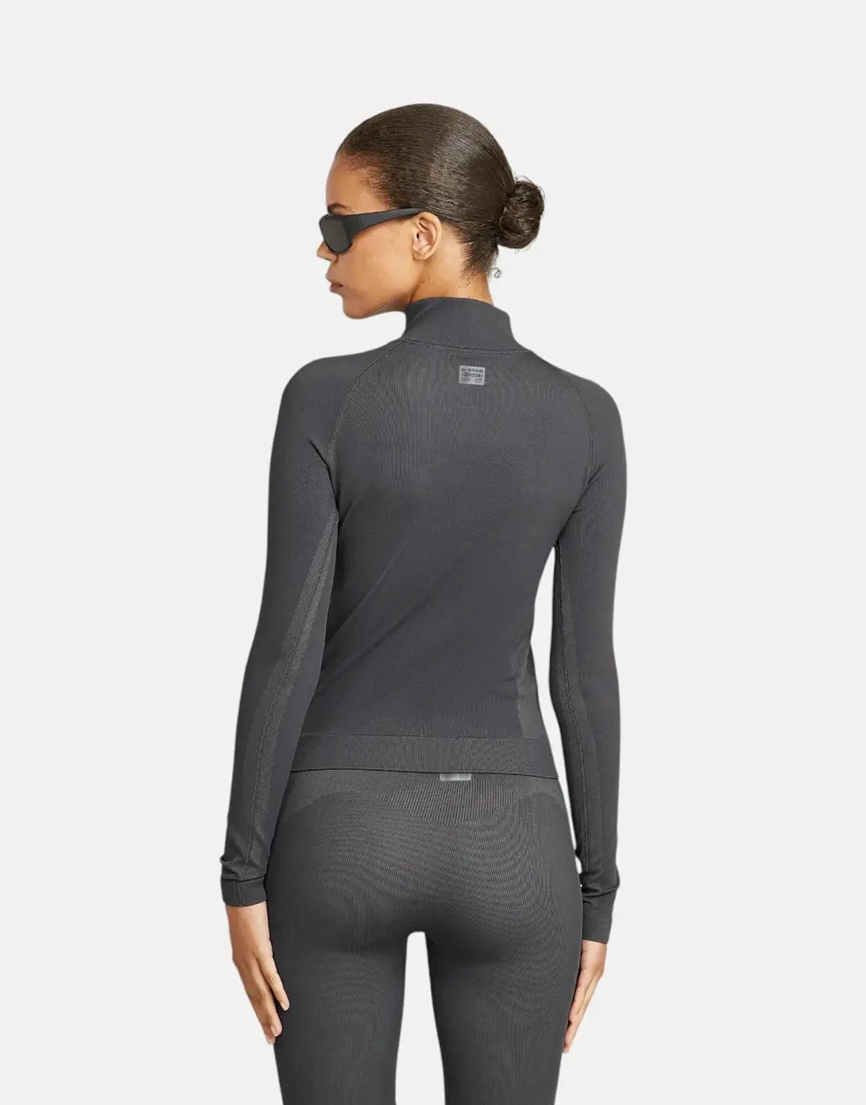 G-Star RAW Seamless Zip Grey Asphalt Leggings - Subwear