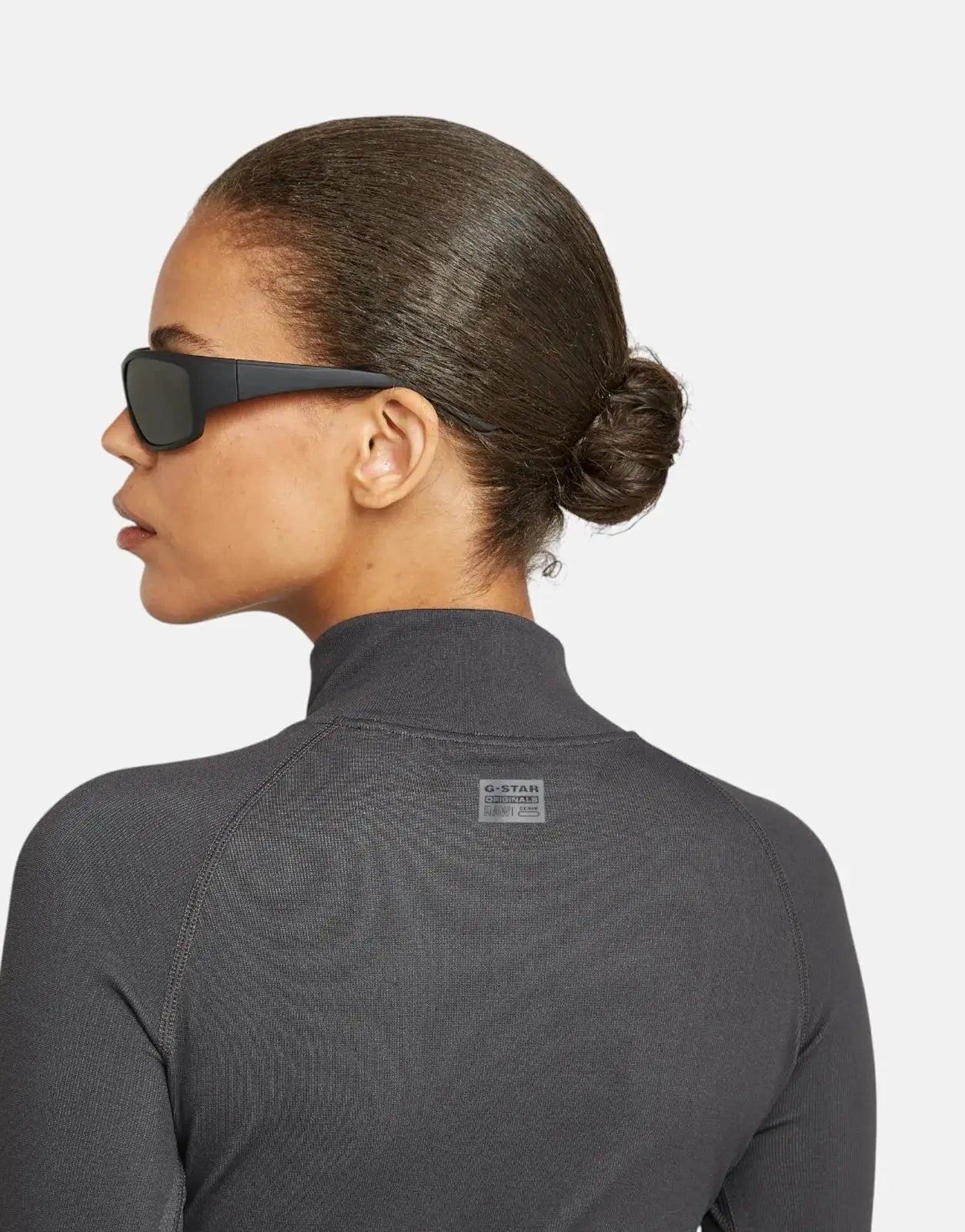 G-Star RAW Seamless Zip Grey Asphalt Leggings - Subwear