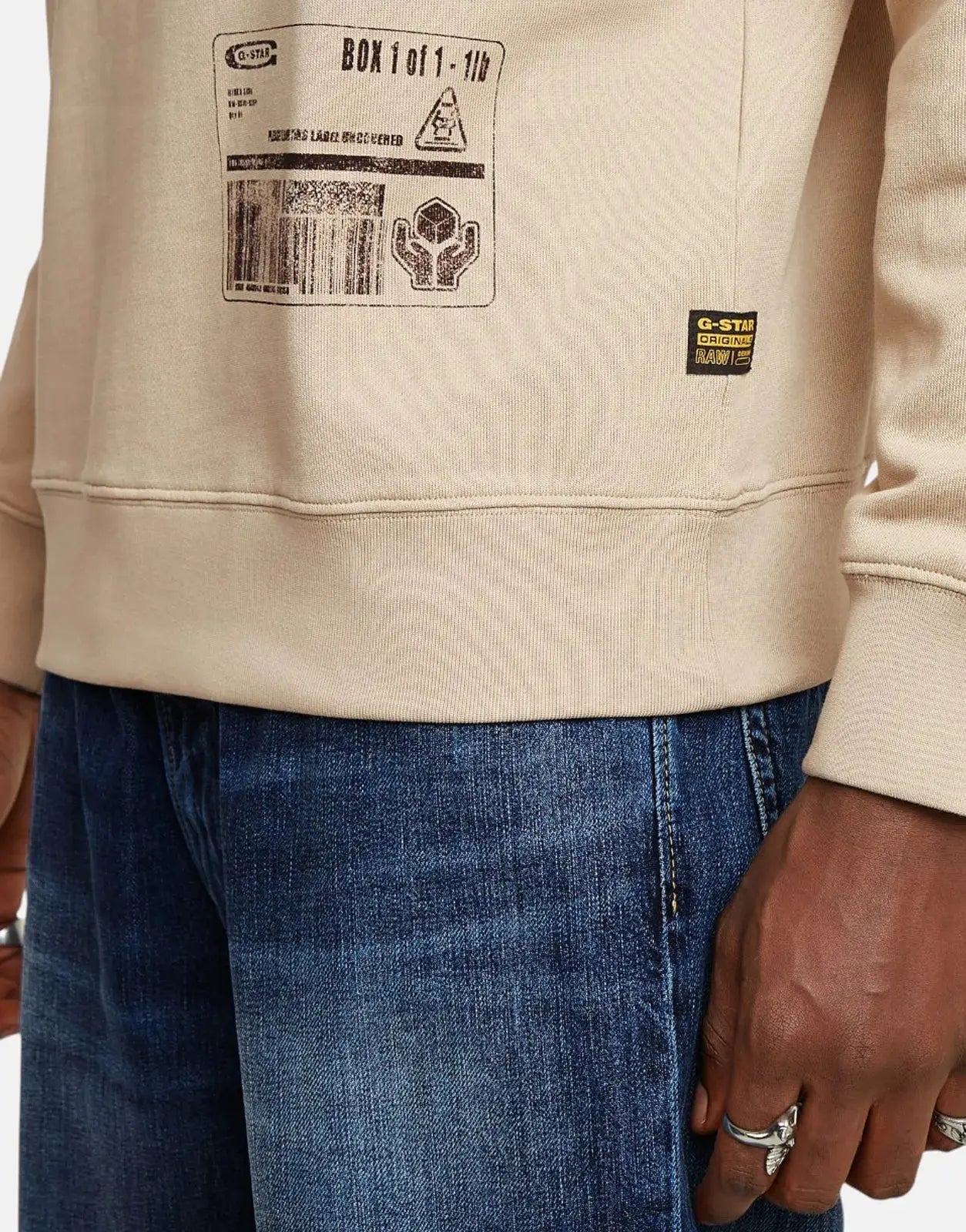 G-Star RAW Shipping Graphic Dk Brick Sweatshirt - Subwear