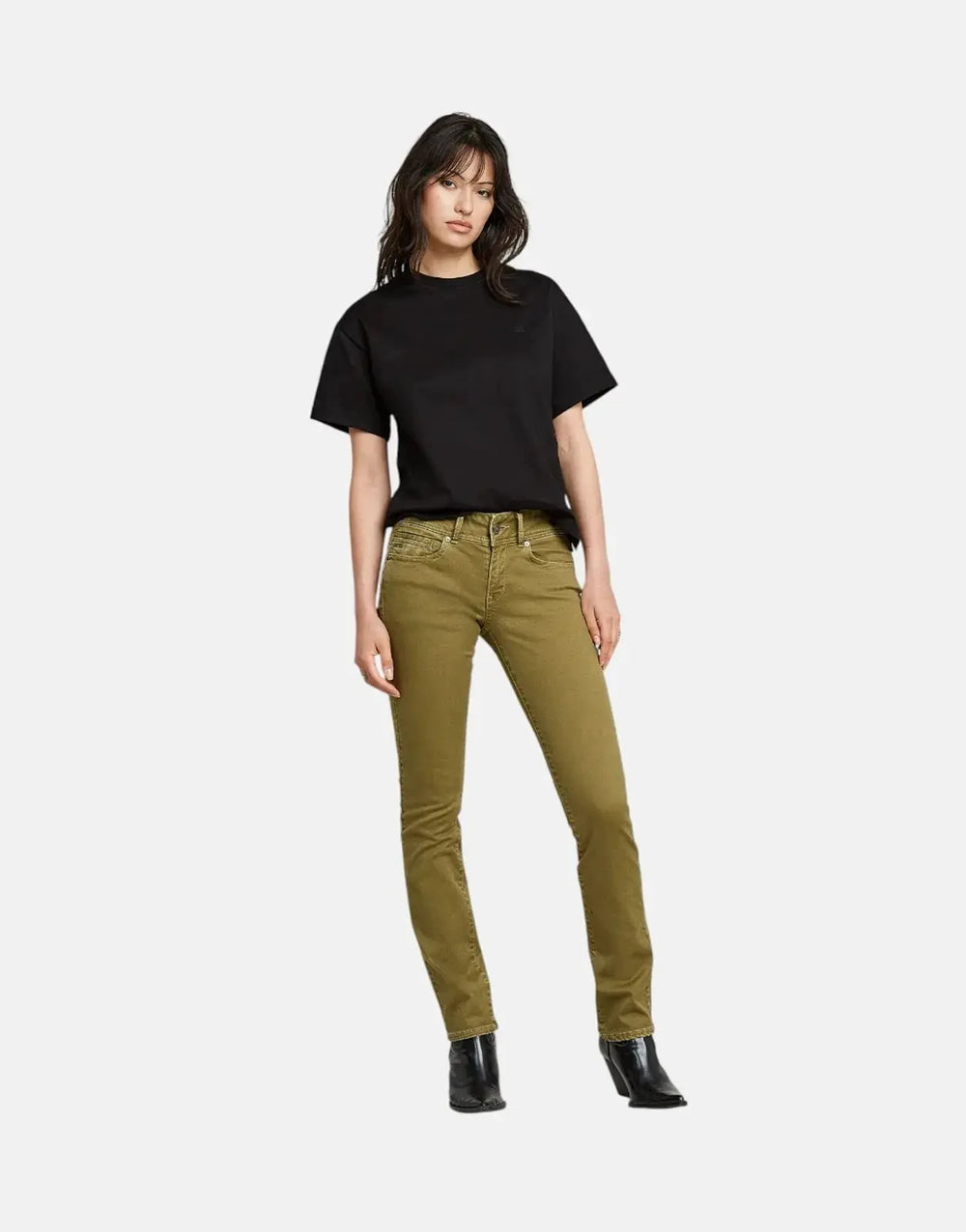 G-Star RAW Side Buttons Relaxed Black T-Shirt - Subwear