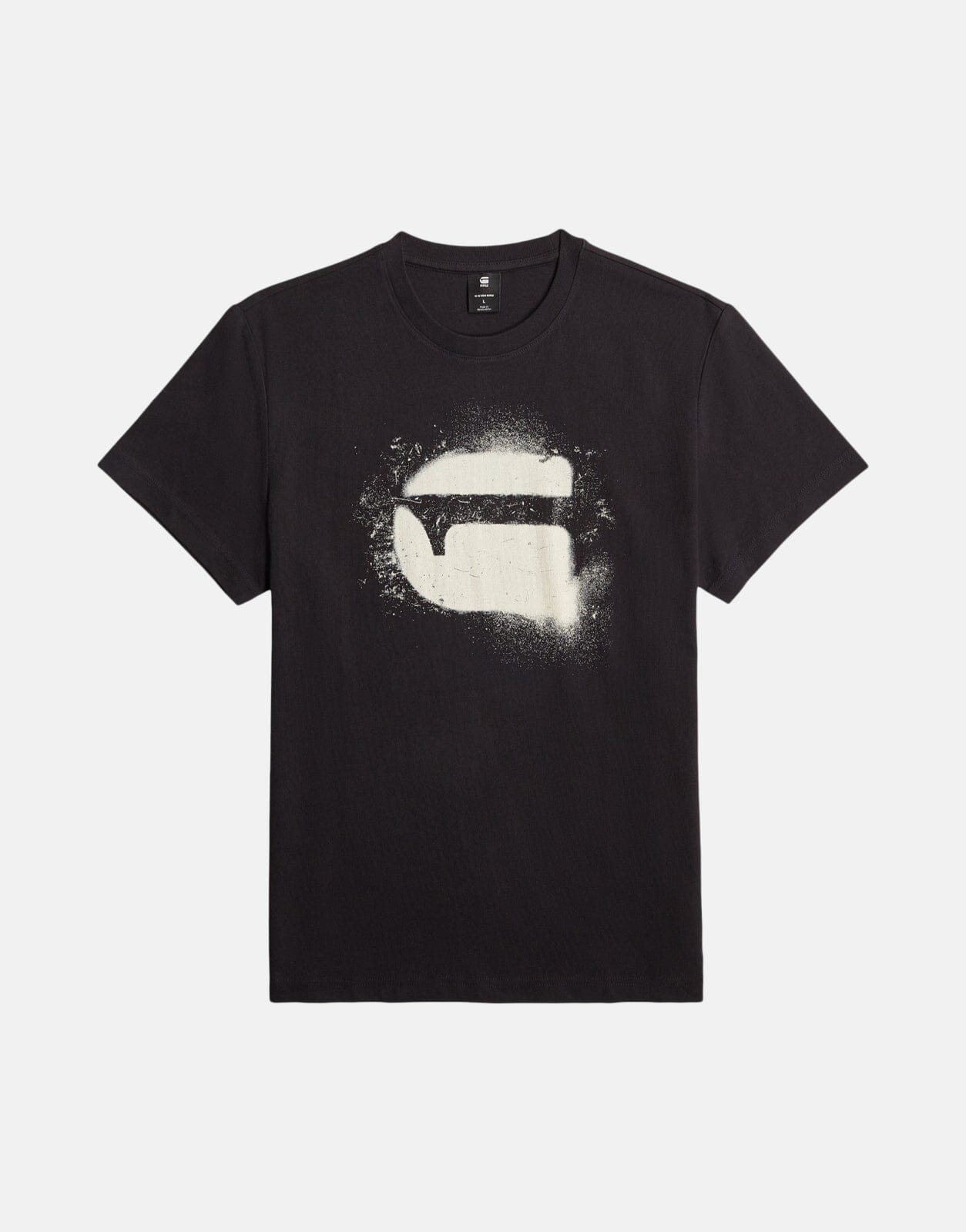 G-Star RAW Spray Logo Black T-Shirt - Subwear