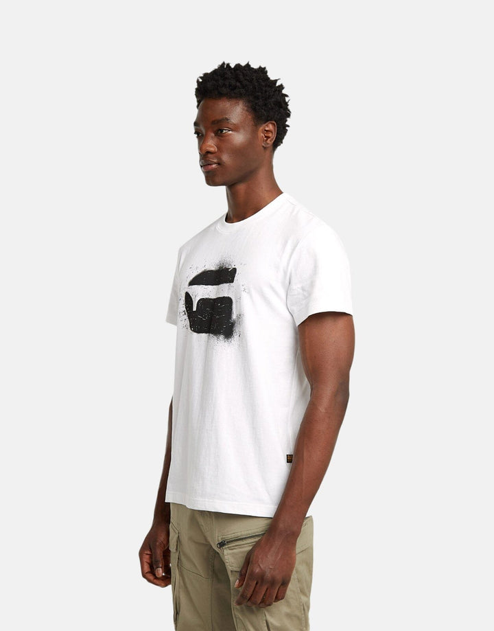G-Star RAW Spray Logo White T-Shirt - Subwear