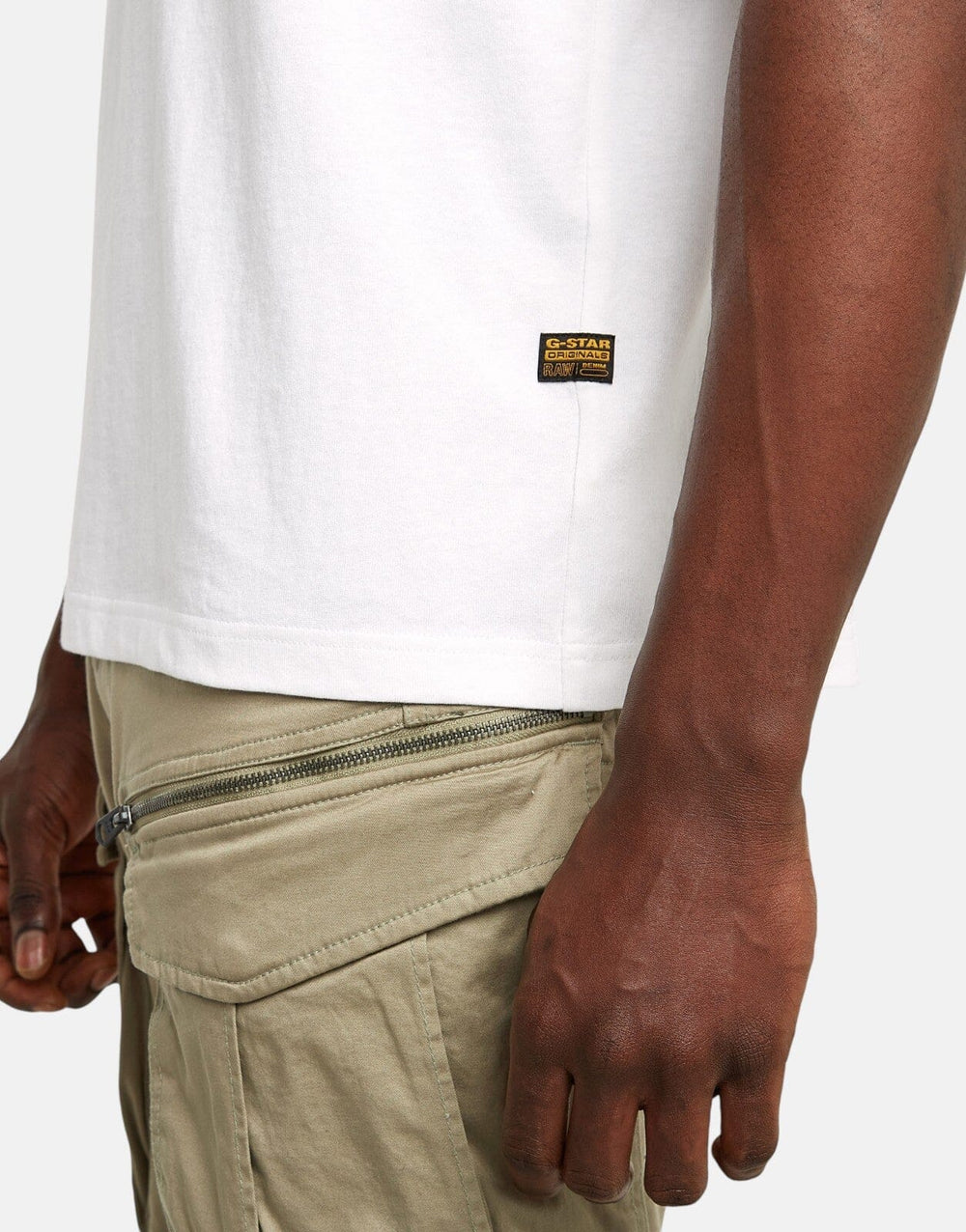 G-Star RAW Spray Logo White T-Shirt - Subwear